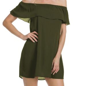 Becca off the shoulder dress/coverup